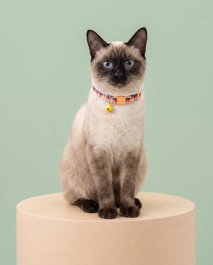 Desert Sunset Geometric Cat Collar
