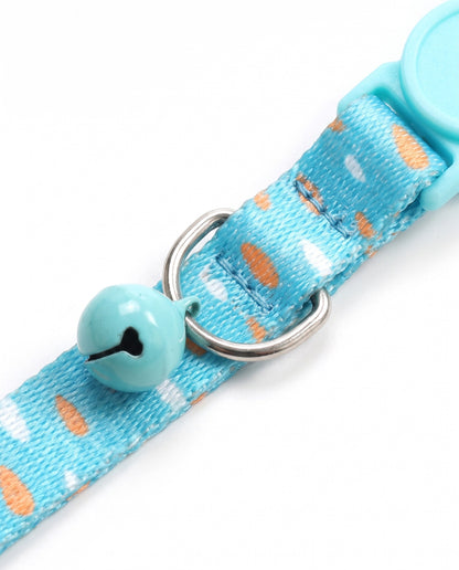 Spring Showers Blue Cat Collar
