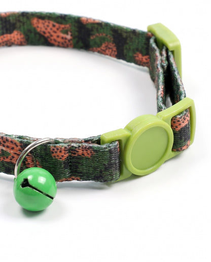 Jungle Camo Cheetah Cat Collar