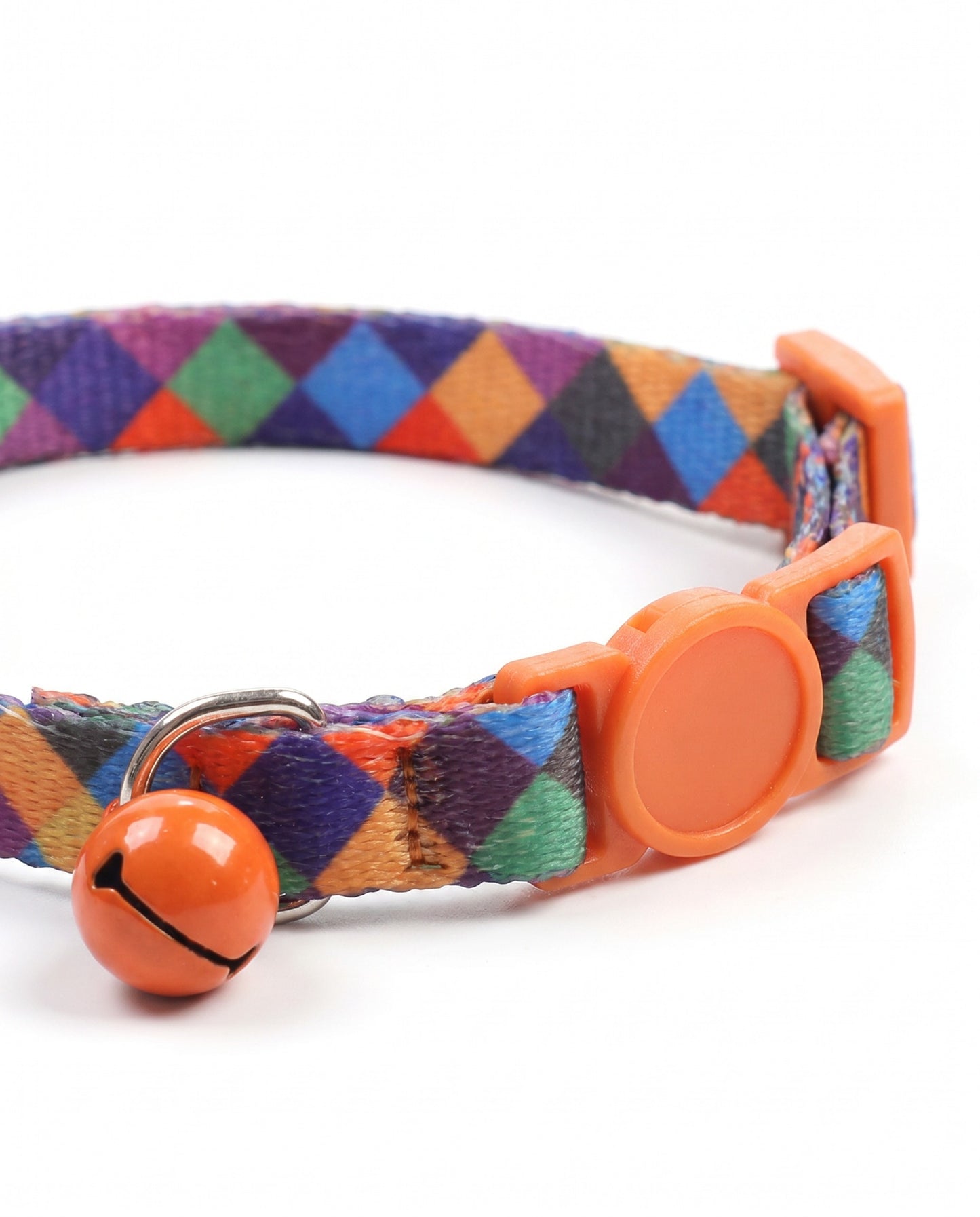 Playful Harlequin Cat Collar