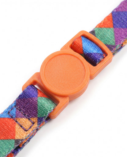 Playful Harlequin Cat Collar