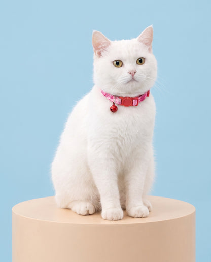 Pink Watercolors Cat Collar