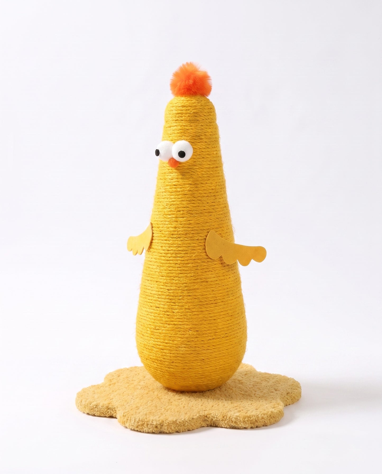 Funny Chicken Sisal Cat Scratching Post with Interactive Design