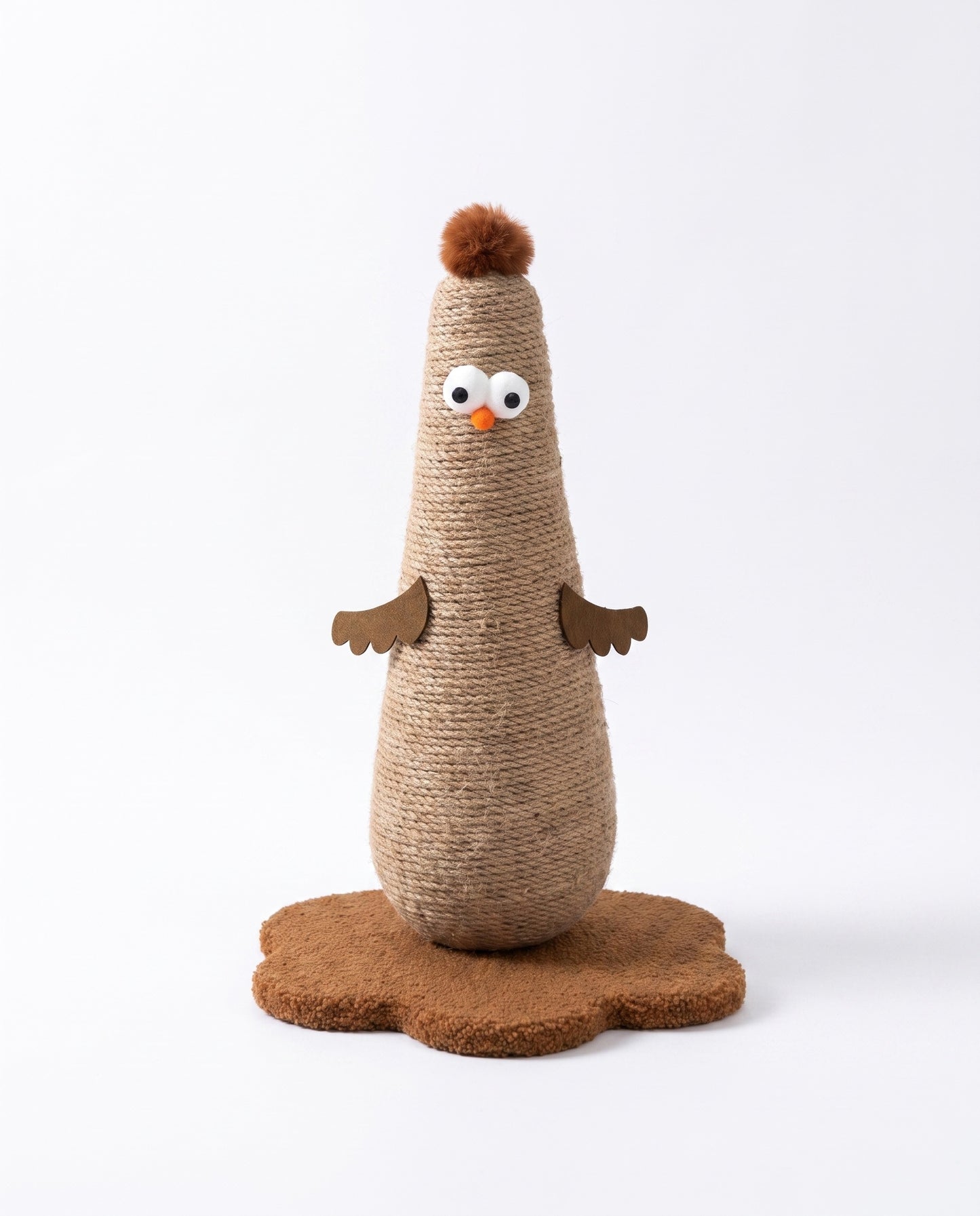 Funny Chicken Sisal Cat Scratching Post with Interactive Design