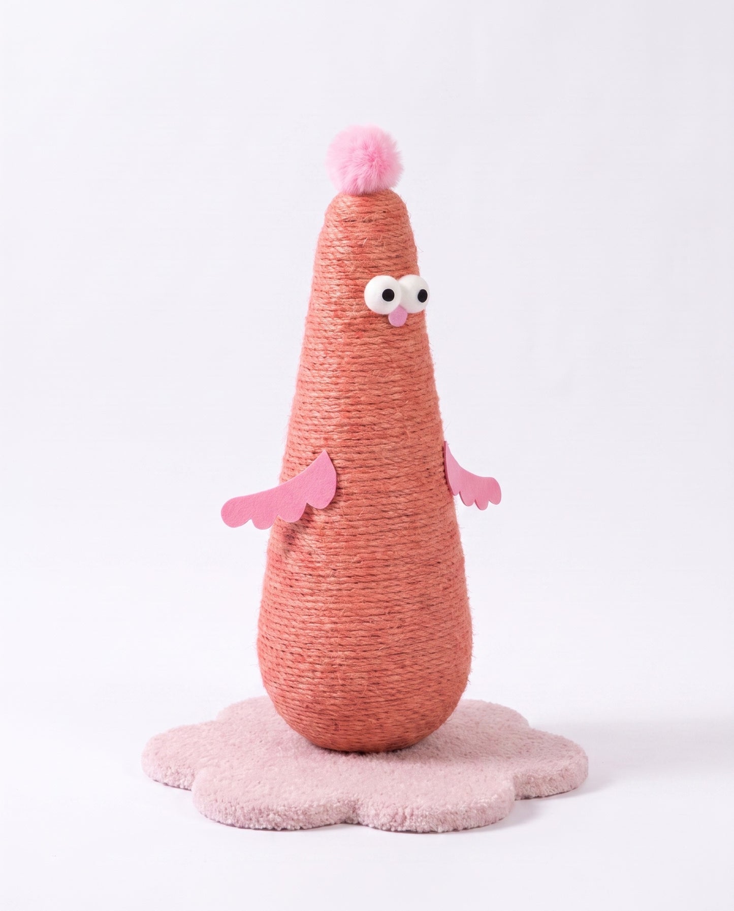 Funny Chicken Sisal Cat Scratching Post with Interactive Design