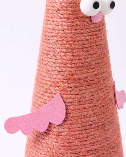 Funny Chicken Sisal Cat Scratching Post with Interactive Design