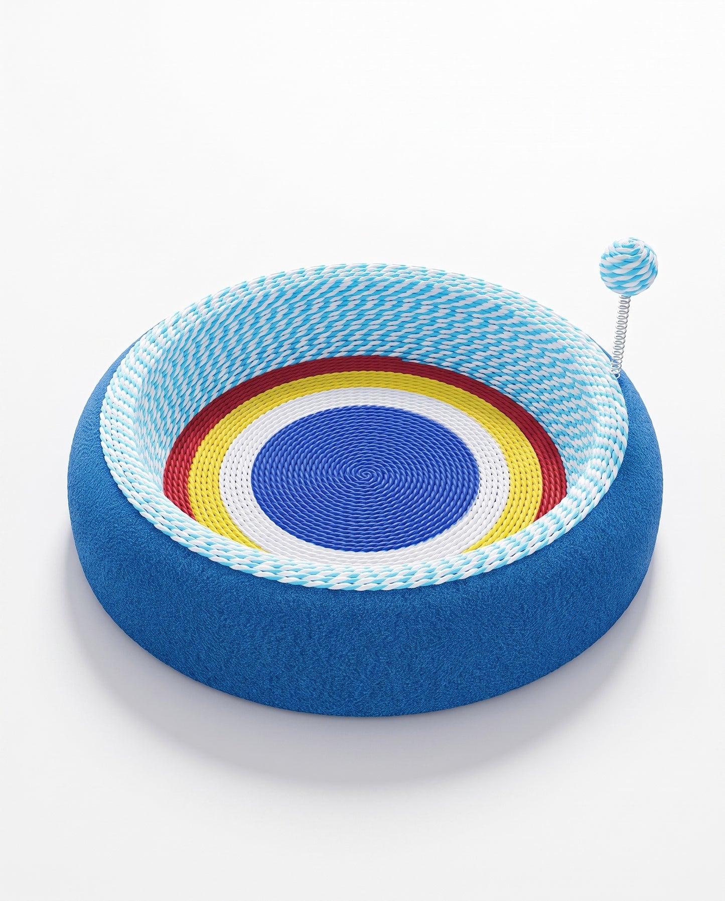 Sky Blue Rainbow Scratch Bowl