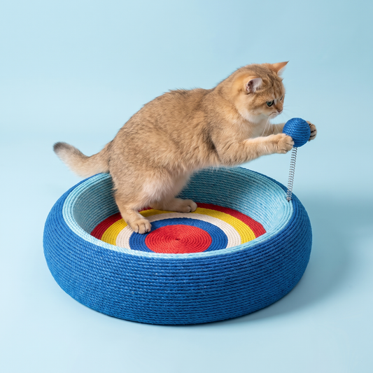 Sky Blue Rainbow Scratch Bowl