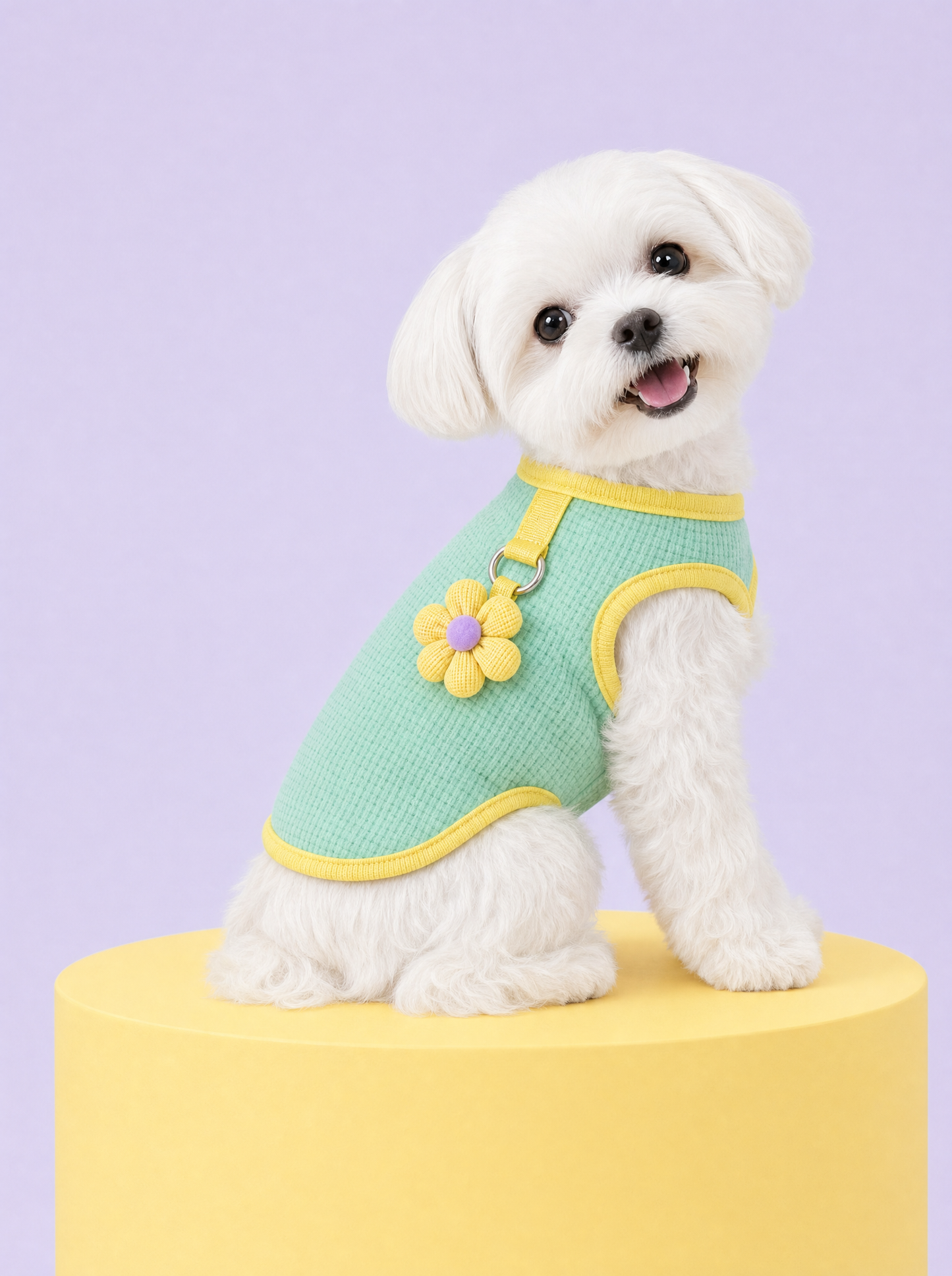 Lemon Lime Daisy Harness Vest