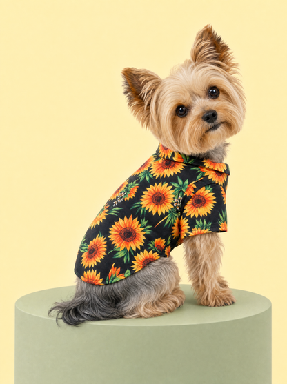 Sunny Bloom Pet Hawaiian Shirt