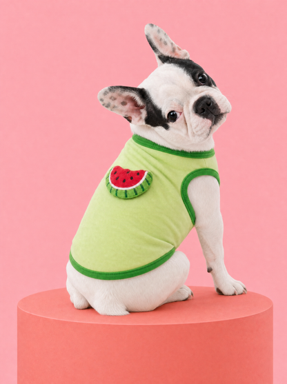 Watermelon Pop Plush Pet Tank
