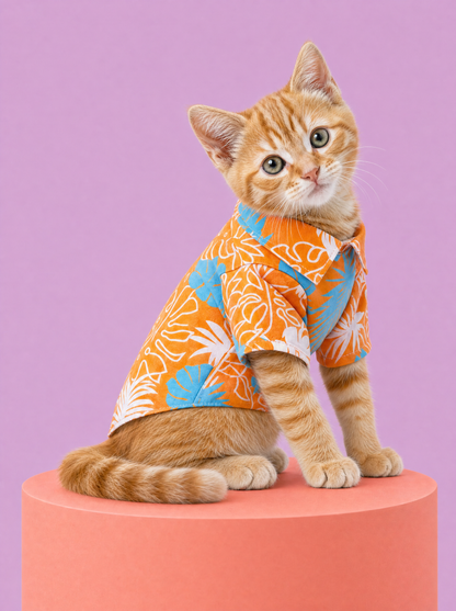 Tropical Sunset Hawaiian Pet Shirt