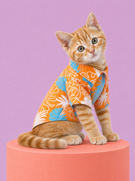 Tropical Sunset Hawaiian Pet Shirt