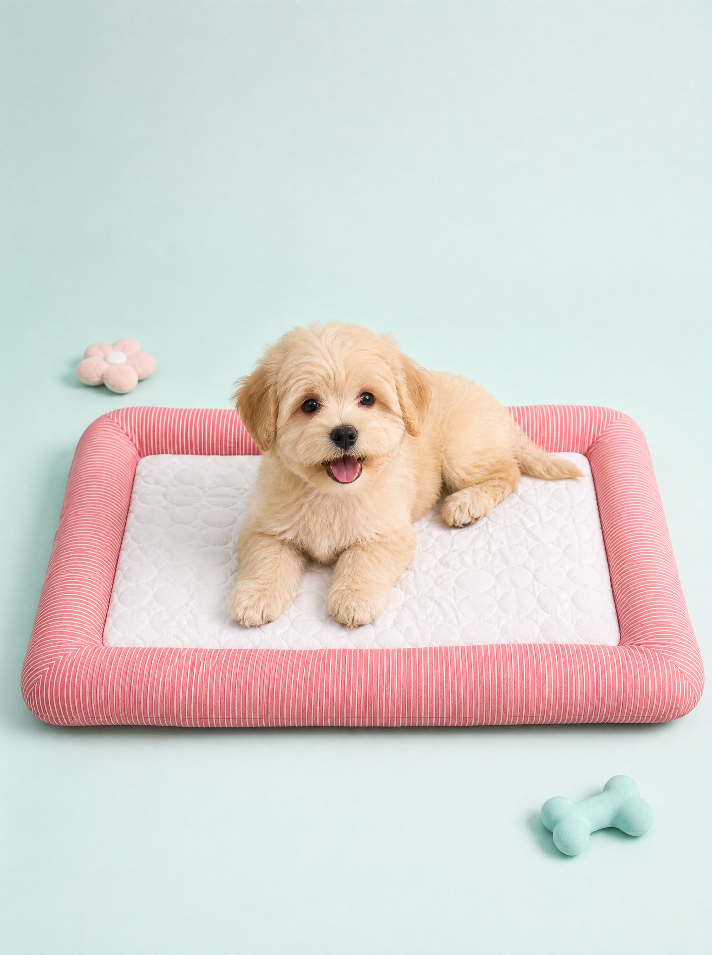 Blush Stripe Puppy Lounger