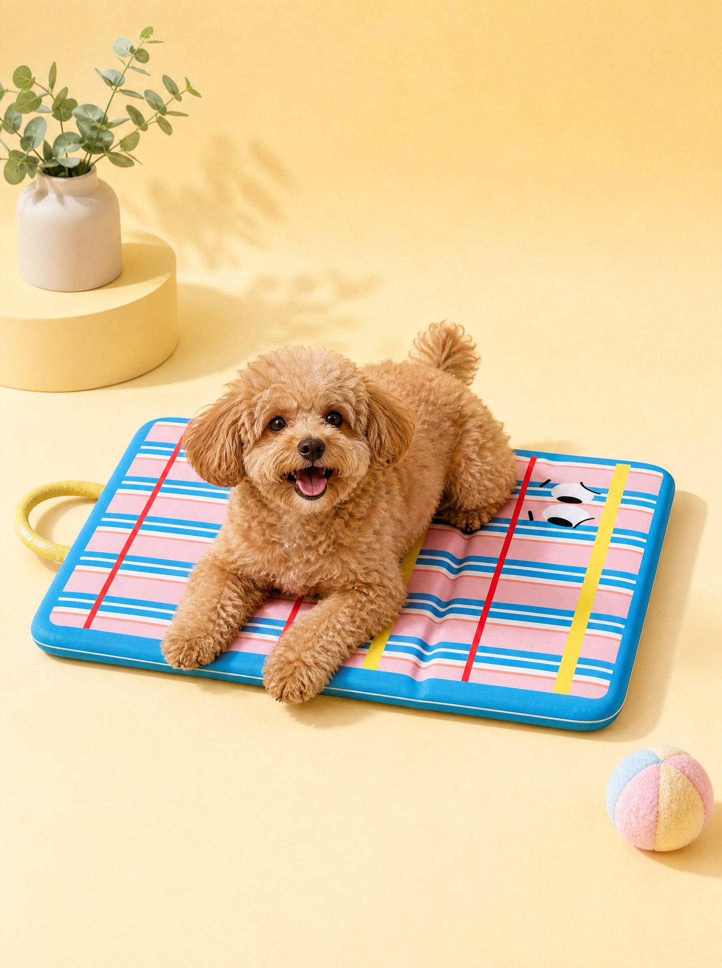 Rainbow Stripe Pup Mat