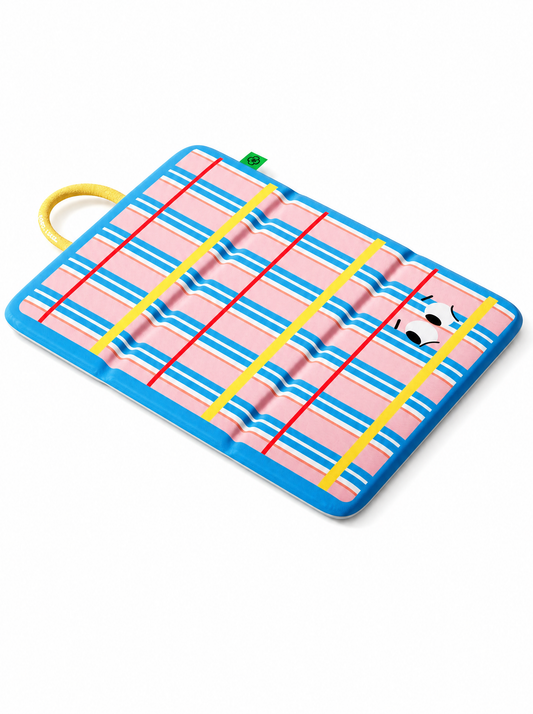 Rainbow Stripe Pup Mat