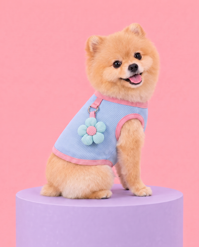 Blue Berry Daisy Harness Vest